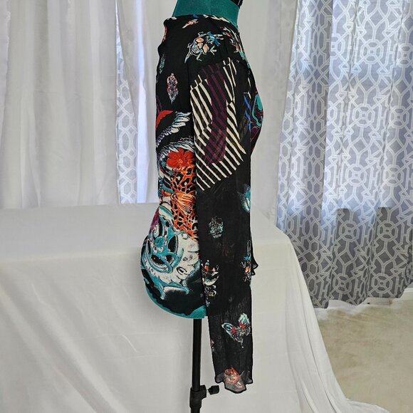 Just Cavalli Multicolor Printed Blouse – Long Sleeve, EUR 50 / US 14–16 - Picture 14 of 14